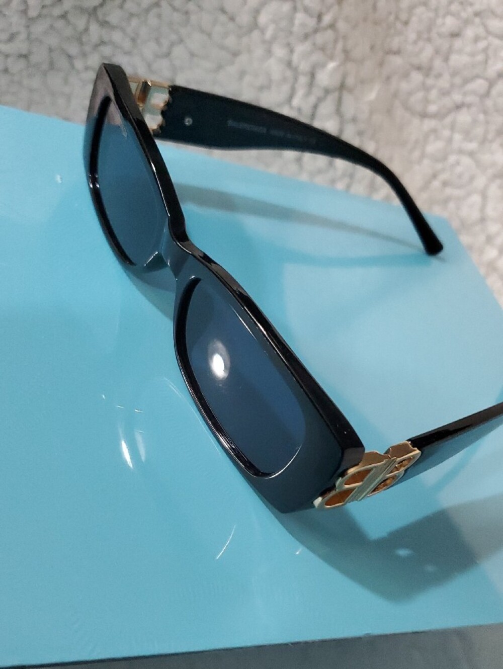 Balenciaga Black Sunglasses with Gold BB Accent - Picture 4 of 10